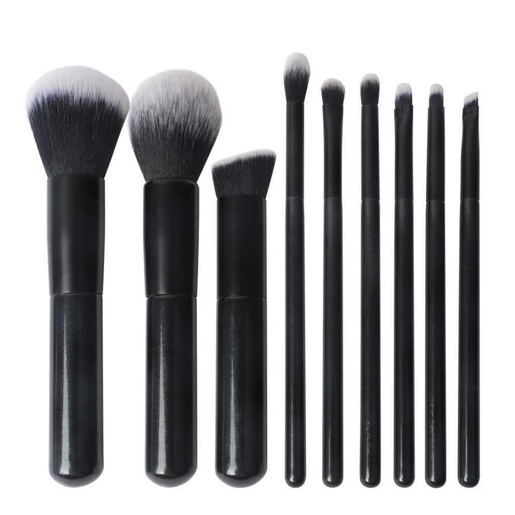9 Piece Vegan Makeup Brush Set